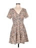 Shein Floral Tan Casual Dress Size M - photo 1