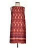 Fossil 100% Polyester Print Orange Casual Dress Size S - photo 1