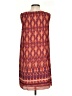 Fossil 100% Polyester Print Orange Casual Dress Size S - photo 2