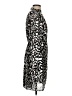 Cache 100% Polyester Animal Print Silver Cocktail Dress Size 0 - photo 4
