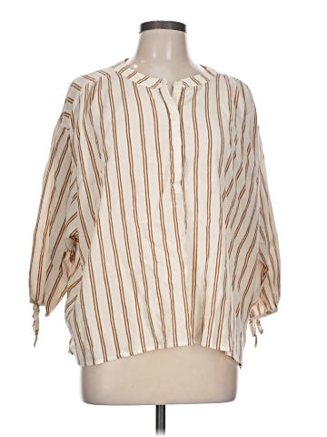 Treasure & Bond 3/4 Sleeve Button-Down Shirt (view 1)