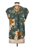 Fun2Fun Floral Teal Short Sleeve Blouse Size S - photo 2