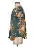 Fun2Fun Floral Teal Short Sleeve Blouse Size S - photo 5