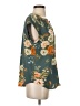 Fun2Fun Floral Teal Short Sleeve Blouse Size S - photo 4
