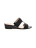 H By Halston 100% Leather Black Wedges Size 6 1/2 (wide) - photo 1