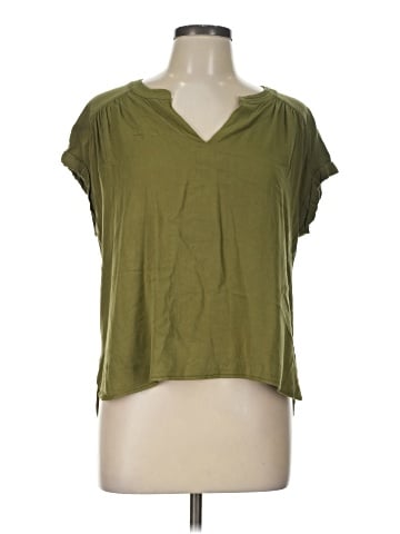 Rose + Olive Short Sleeve Top (view 1)