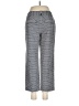 Ann Taylor Houndstooth Gray Blue Silk Pants Size 6 - photo 2