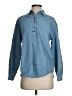 Northern Reflections 100% Cotton Blue Long Sleeve Button-Down Shirt Size XS - photo 1