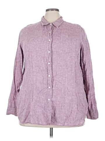 L.L.Bean 3/4 Sleeve Button-Down Shirt (view 1)