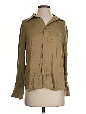 Polo by Ralph Lauren Long Sleeve Silk Top (view 1)
