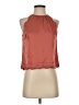 Monteau Orange Sleeveless Blouse Size S - photo 1