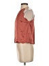 Monteau Orange Sleeveless Blouse Size S - photo 5