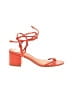 Schutz 100% Leather Orange Sandals Size 8 - photo 1
