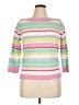 Chaps 100% Cotton Stripes Pink Pullover Sweater Size XL (petite) - photo 1