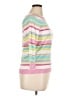 Chaps 100% Cotton Stripes Pink Pullover Sweater Size XL (petite) - photo 4