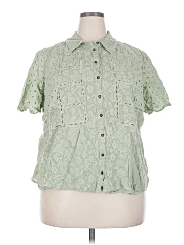 Forever That Girl for Anthropologie Short Sleeve Blouse (view 1)