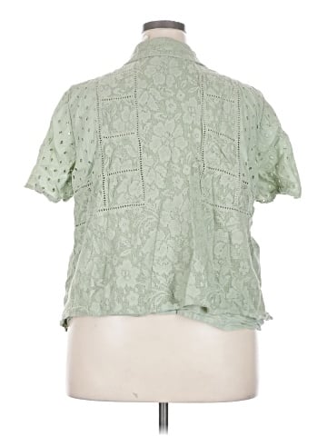 Forever That Girl for Anthropologie Short Sleeve Blouse (view 2)
