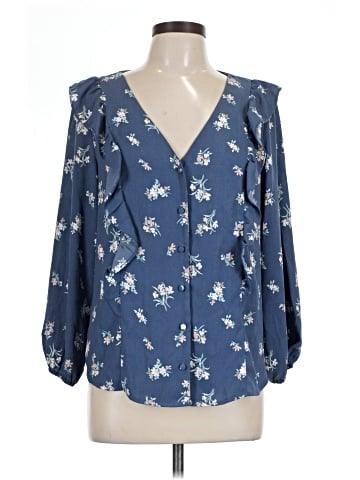 LC Lauren Conrad 3/4 Sleeve Blouse (view 1)