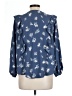 LC Lauren Conrad 100% Polyester Blue 3/4 Sleeve Blouse Size L - photo 2