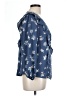 LC Lauren Conrad 100% Polyester Blue 3/4 Sleeve Blouse Size L - photo 4