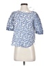 Ann Taylor Blue Short Sleeve Blouse Size XS (petite) - photo 1