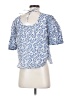 Ann Taylor Blue Short Sleeve Blouse Size XS (petite) - photo 2