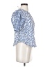 Ann Taylor Blue Short Sleeve Blouse Size XS (petite) - photo 4