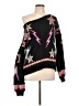 Pilcro Stars Black Pullover Sweater Size L - photo 1