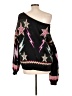 Pilcro Stars Black Pullover Sweater Size L - photo 2