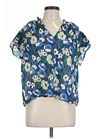 Birds of Paradis by Trovata Short Sleeve Blouse (view 1)