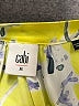 CAbi 100% Polyester Floral Yellow Short Sleeve Blouse Size M - photo 7