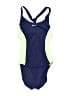 Nike Color Block Blue One Piece Swimsuit Size S - photo 1