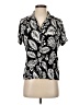 Grace 100% Rayon Black Short Sleeve Blouse Size S - photo 1