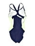 Nike Color Block Blue One Piece Swimsuit Size S - photo 2