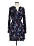 Collective Concepts 100% Polyester Paisley Blue Casual Dress Size M - photo 1