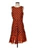 CAbi Print Orange Cocktail Dress Size S - photo 1