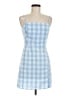 BP. Checkered-gingham Blue Casual Dress Size M - photo 1