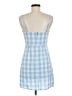 BP. Checkered-gingham Blue Casual Dress Size M - photo 2
