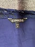 Express 100% Polyester Blue Short Sleeve Blouse Size L - photo 7