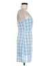 BP. Checkered-gingham Blue Casual Dress Size M - photo 4