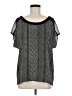 Bellatrix 100% Polyester Black Short Sleeve Top Size M - photo 1