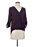 West Kei 100% Polyester Purple 3/4 Sleeve Blouse Size XS - photo 1
