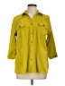 JM Collection Green 3/4 Sleeve Button-Down Shirt Size L (petite) - photo 1