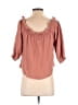 Lulus 100% Cotton Pink 3/4 Sleeve Blouse Size S - photo 2