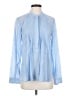 Gap 100% Cotton Blue Long Sleeve Blouse Size S - photo 1