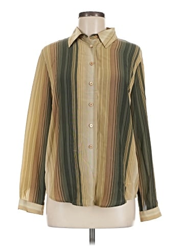 Jones New York Long Sleeve Silk Top (view 1)