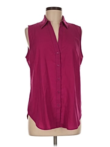 Ann Taylor Sleeveless Button-Down Shirt (view 1)