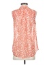 CAbi 100% Polyester Orange Sleeveless Blouse Size S - photo 2