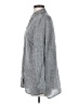 J.Jill 100% Linen Tweed Gray Long Sleeve Button-Down Shirt Size S - photo 5
