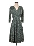 Karina Print Teal Casual Dress Size XS - photo 1